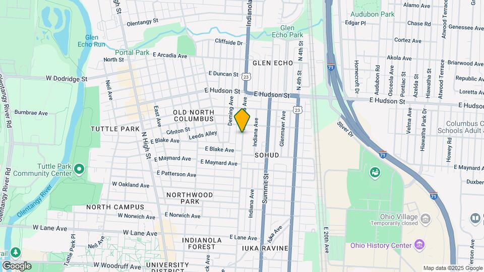 2415 Indianola Ave Mapa y Detalles de la Ubicación