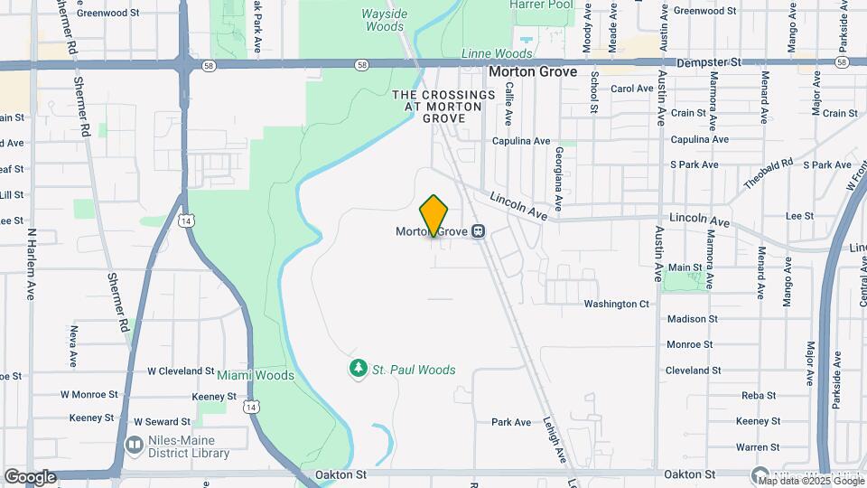 6427 Elm St, Unit 1 Map and Location Details