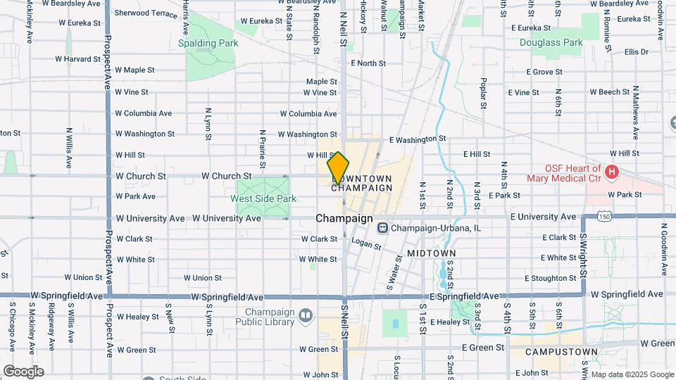 209 N Neil St Mapa y Detalles de la Ubicación