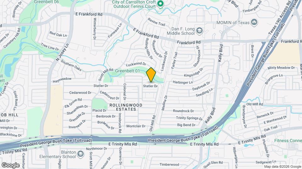 2311 Statler Dr Mapa y Detalles de la Ubicación