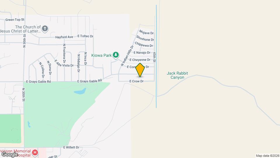 4345 E Crow Dr Map and Location Details