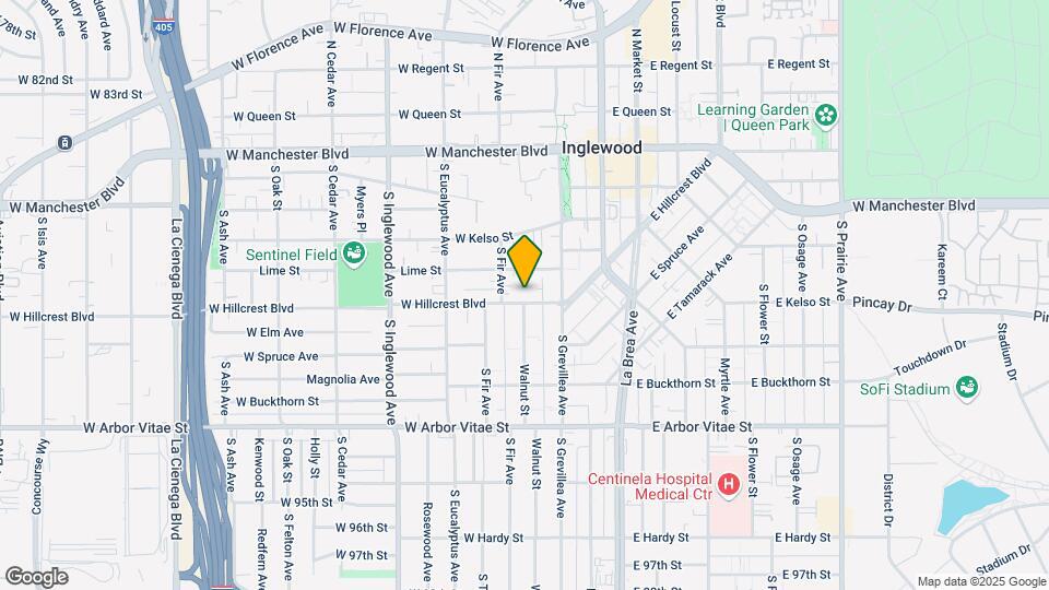 133 W Hillcrest Blvd Mapa y Detalles de la Ubicación