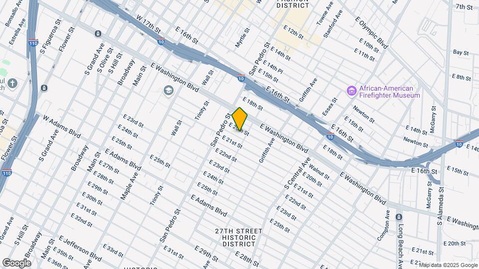 822 E 20th St Map and Location Details