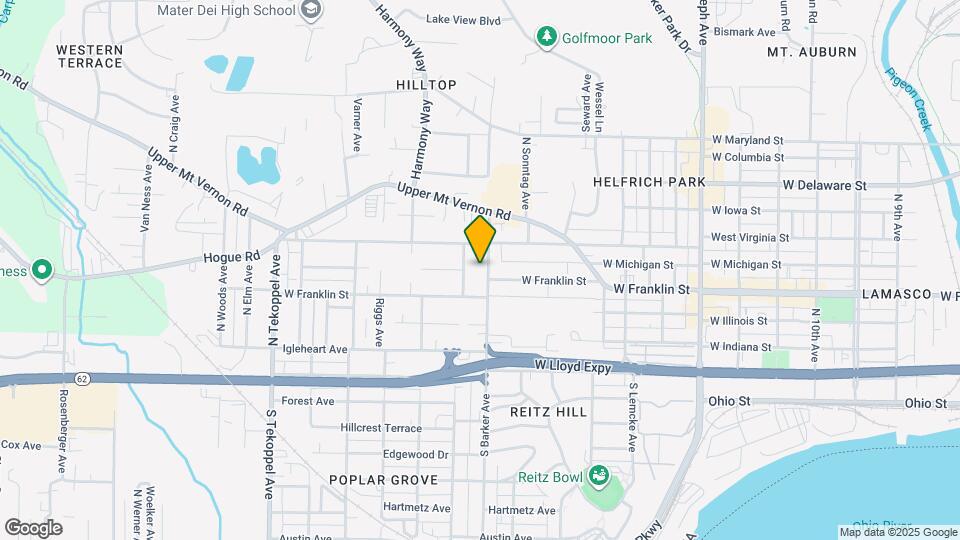 406 N Barker Ave Map and Location Details