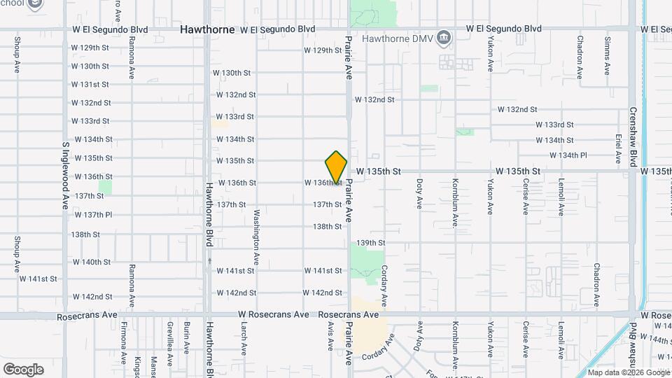 4030 W 136th St, Unit D Map and Location Details