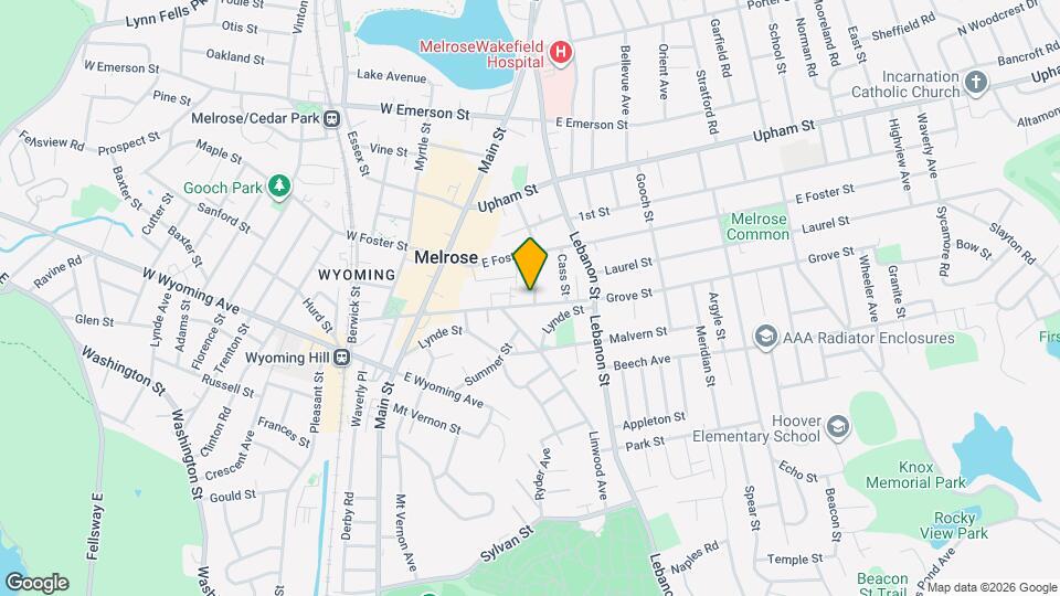 140 Grove St, Unit 1 Map and Location Details