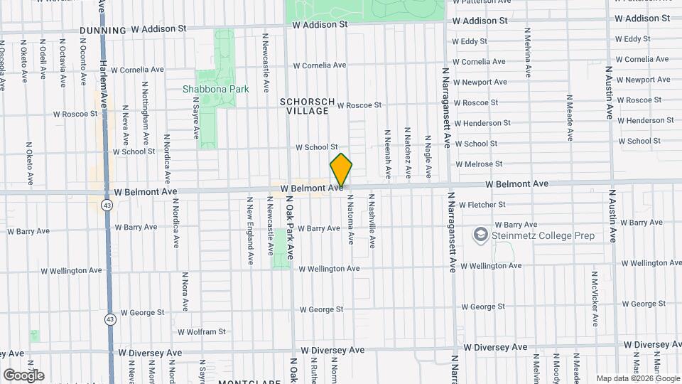 6643 W Belmont Ave Map and Location Details