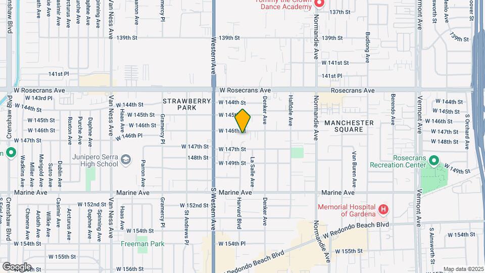 1660 W 146th St Map and Location Details