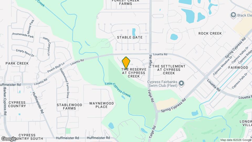 15435 Stoneridge Park Ln Map and Location Details