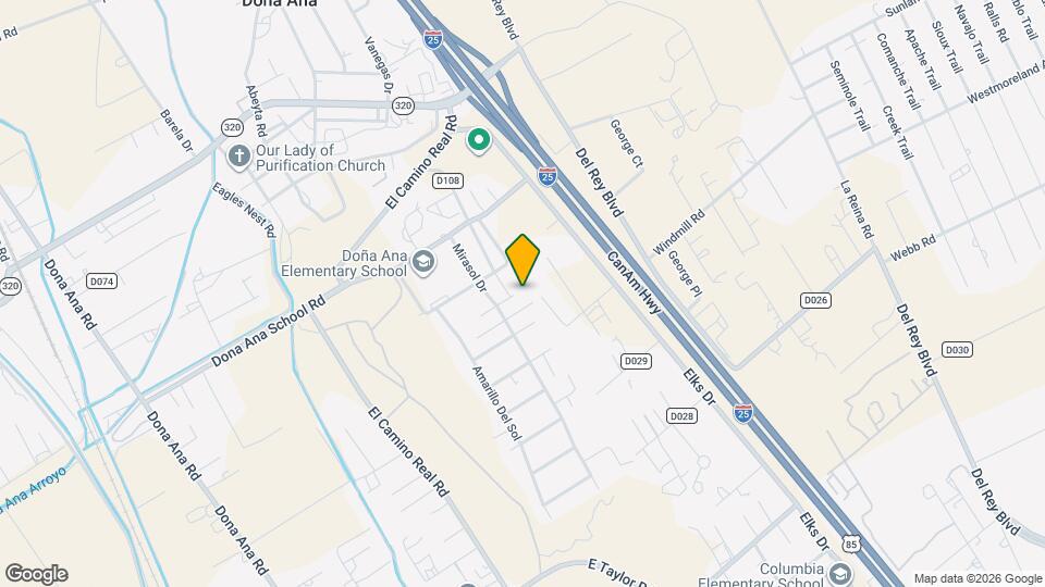 5475 Valle Alegre Map and Location Details