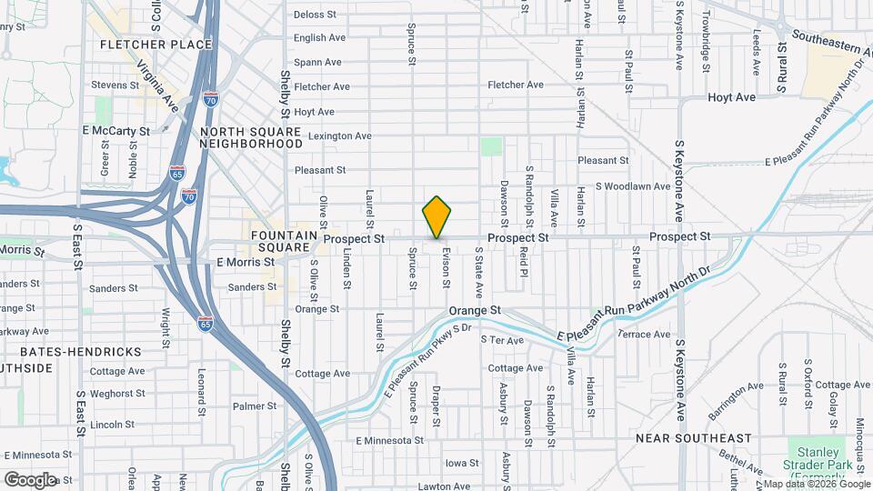 1527 Prospect St Map and Location Details
