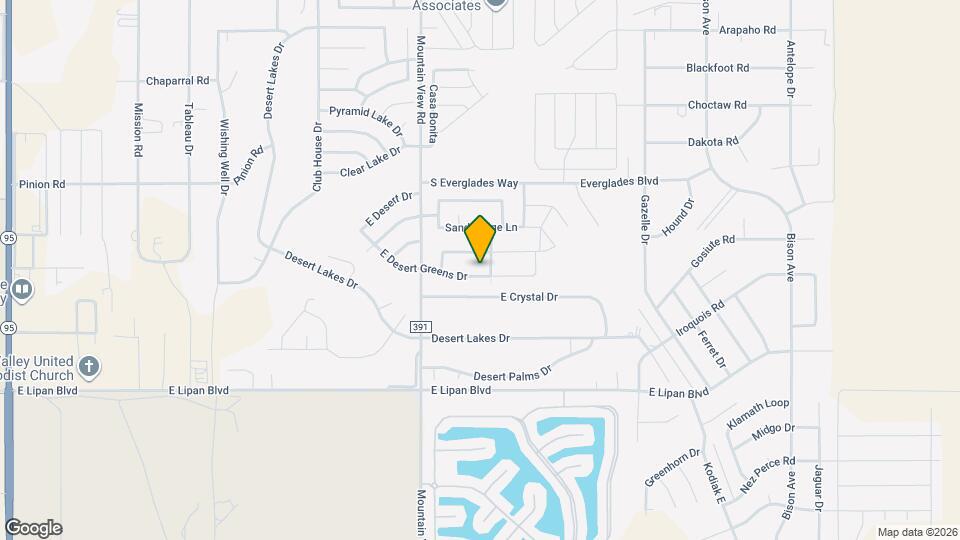 2079 E Desert Greens Dr Map and Location Details