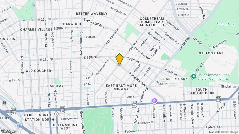 809 Bonaparte Ave Map and Location Details