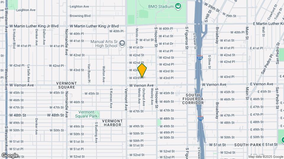 858 W 43rd Pl Map and Location Details