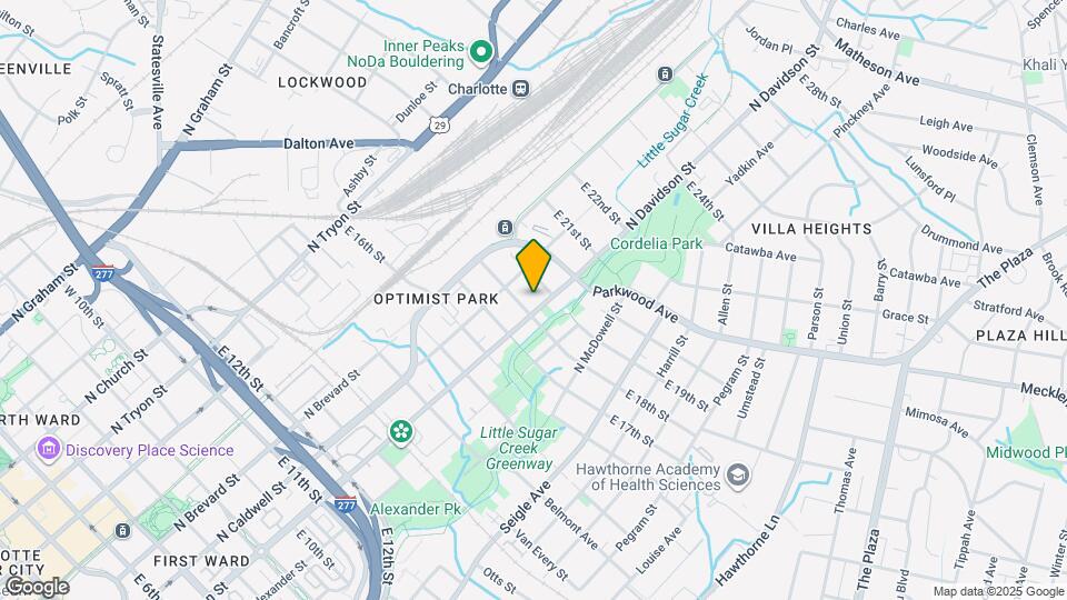 1511 N Davidson St Map and Location Details