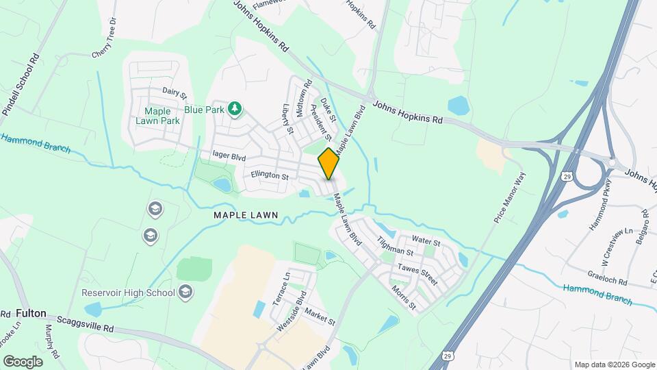 7674 Maple Lawn Blvd Map and Location Details