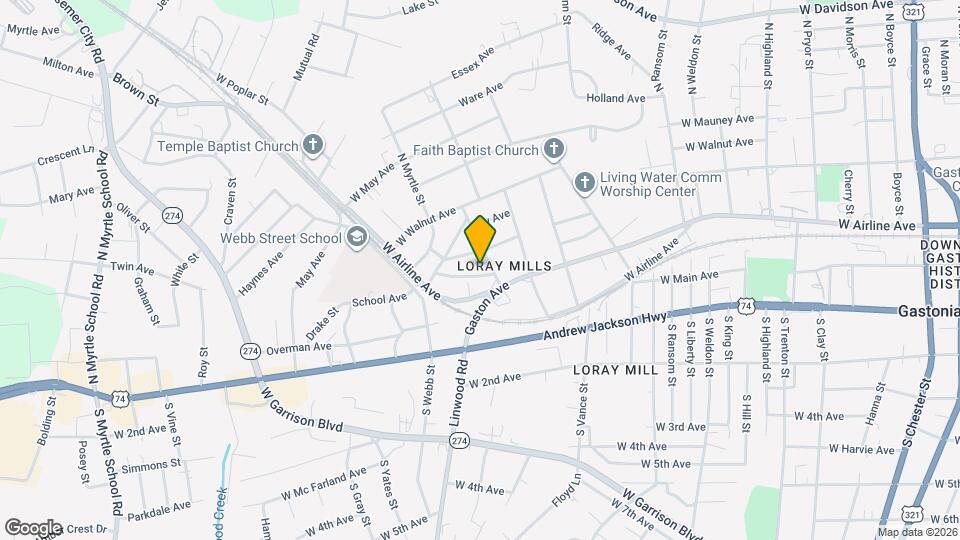 1404 Rosewood Ln Map and Location Details