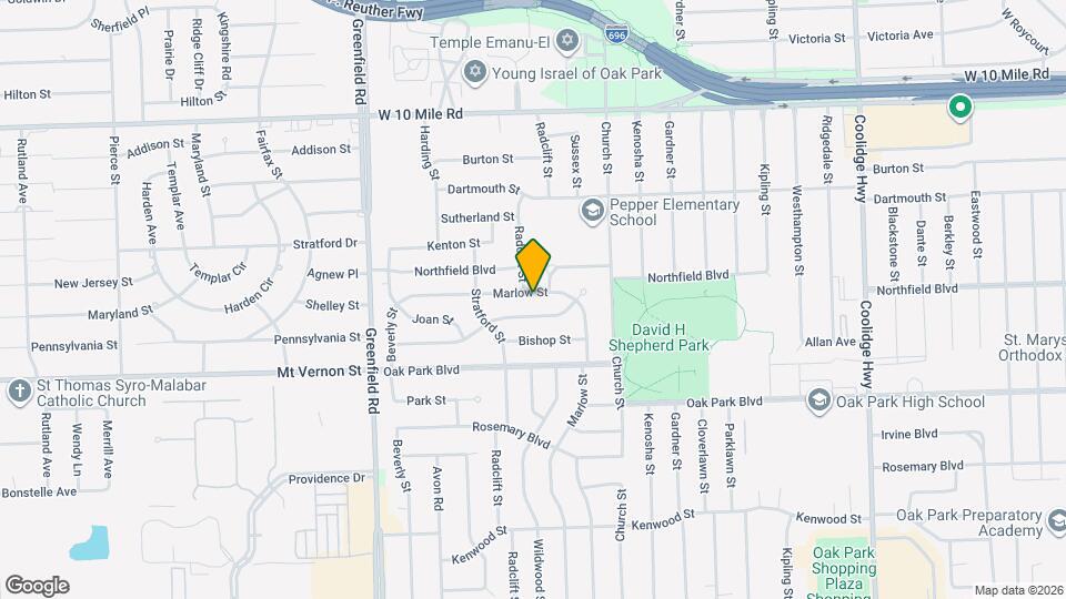 14551 Marlow St Map and Location Details