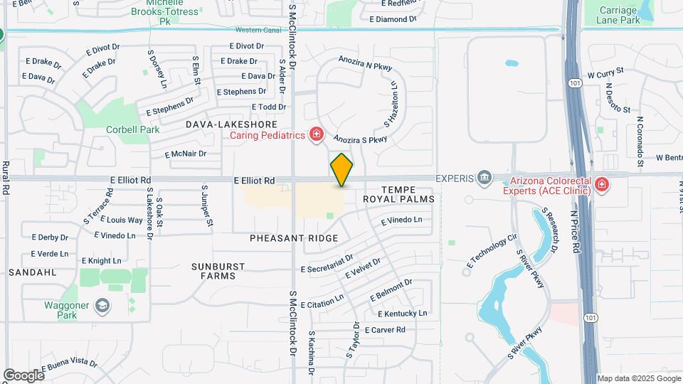 1855 E Sunburst Ln Map and Location Details