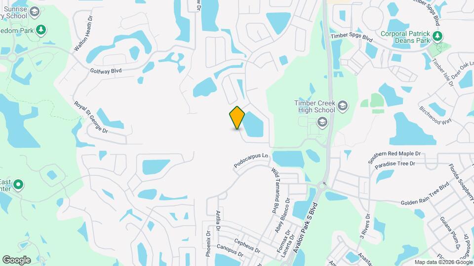 13718 Mirror Lake Dr Map and Location Details