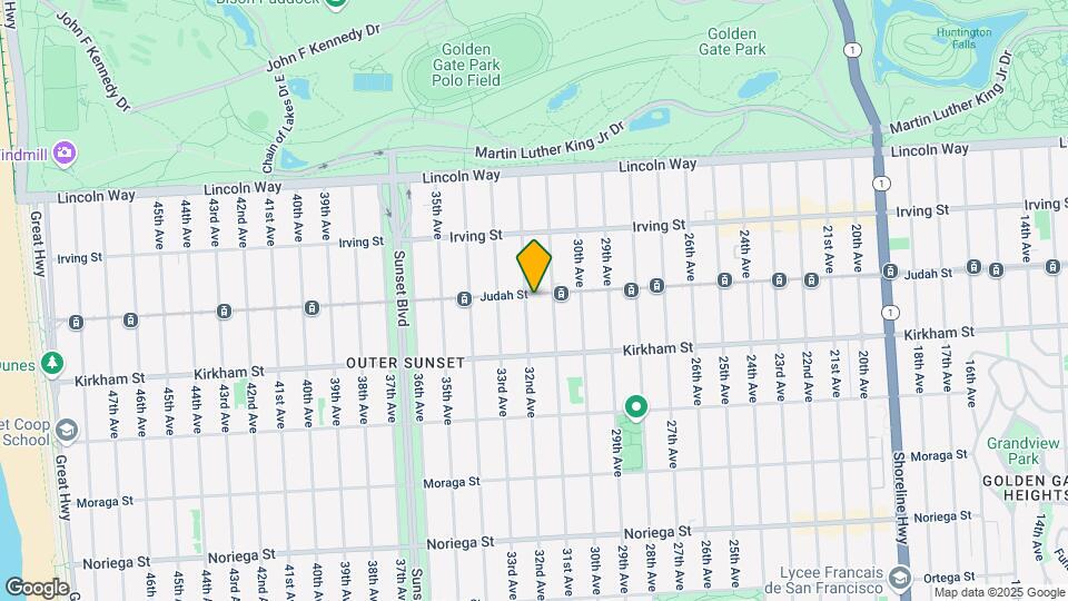 2665 Judah St Map and Location Details