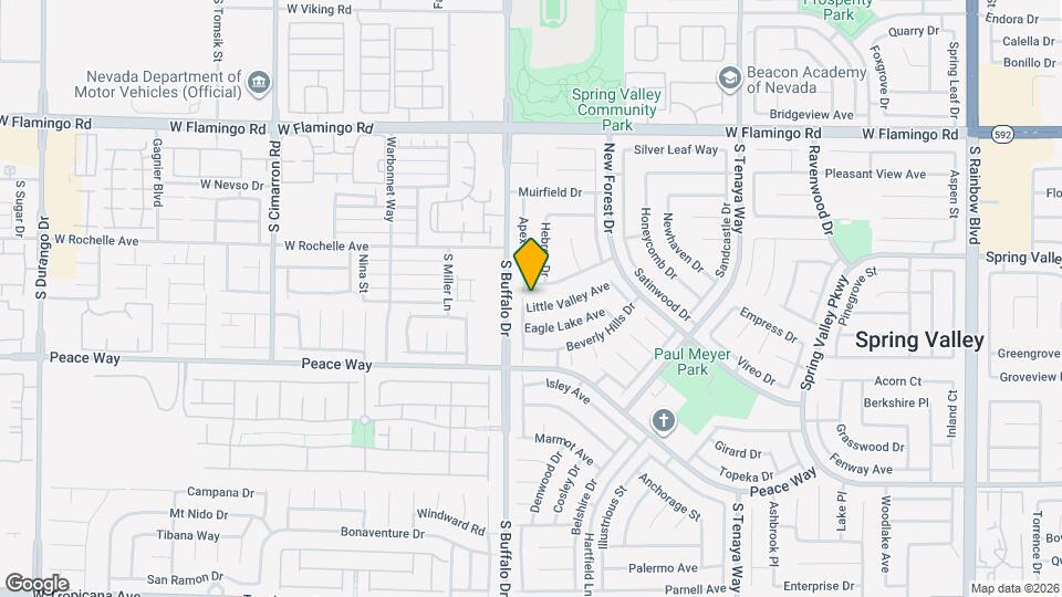 7766 Little Valley Ave Map and Location Details