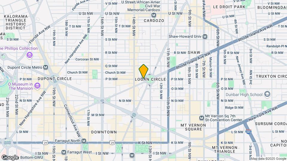 1317 Rhode Island Ave NW Map and Location Details