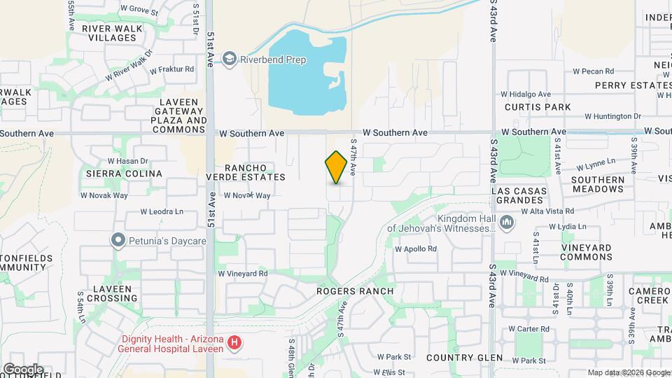 6314 S 47th Dr Map and Location Details