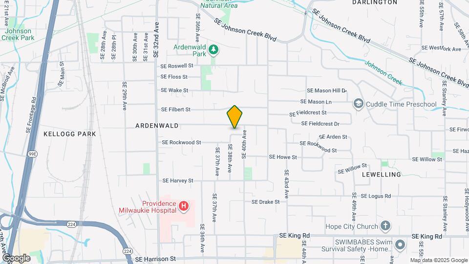 3833 SE Hazel St Map and Location Details