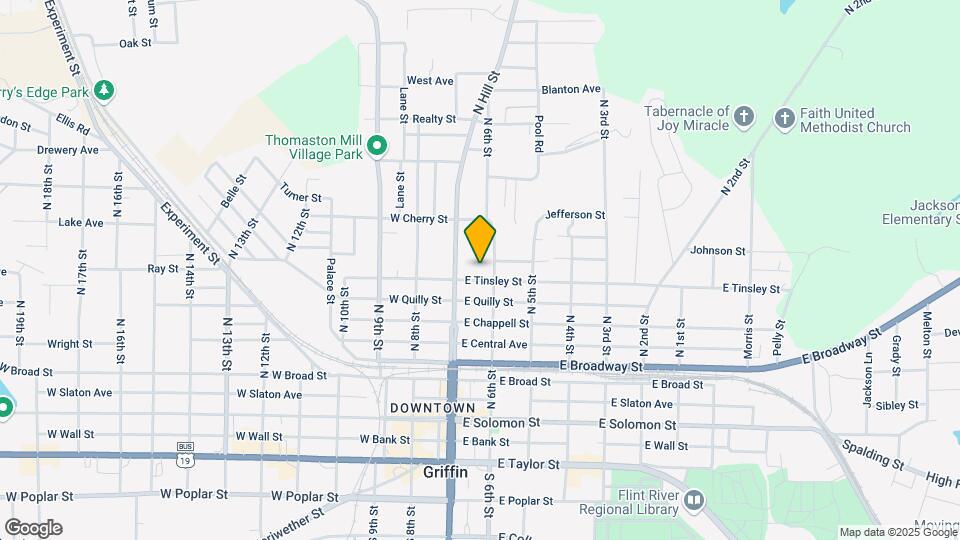 121 E Tinsley St Map and Location Details