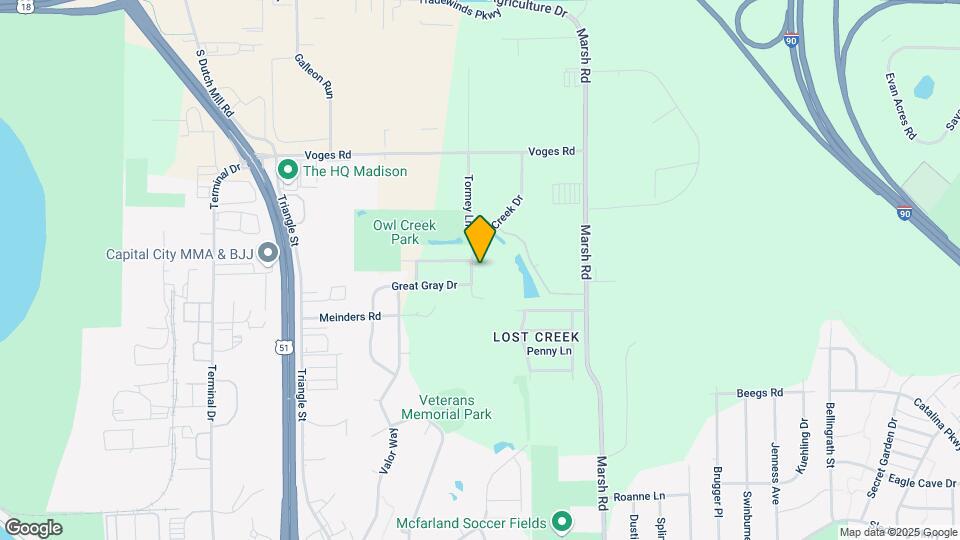 Owl Creek Apartments Map and Location Details