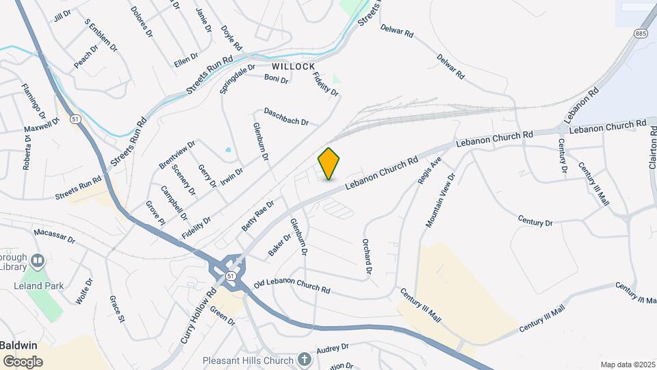 Furnished Studio-Pittsburgh - West Mifflin Map and Location Details