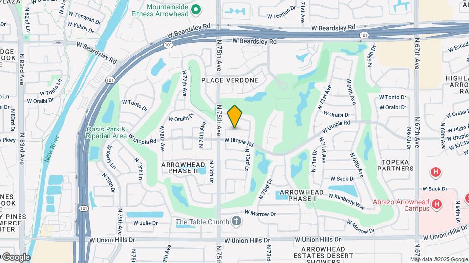 7409 W Piute Ave Map and Location Details