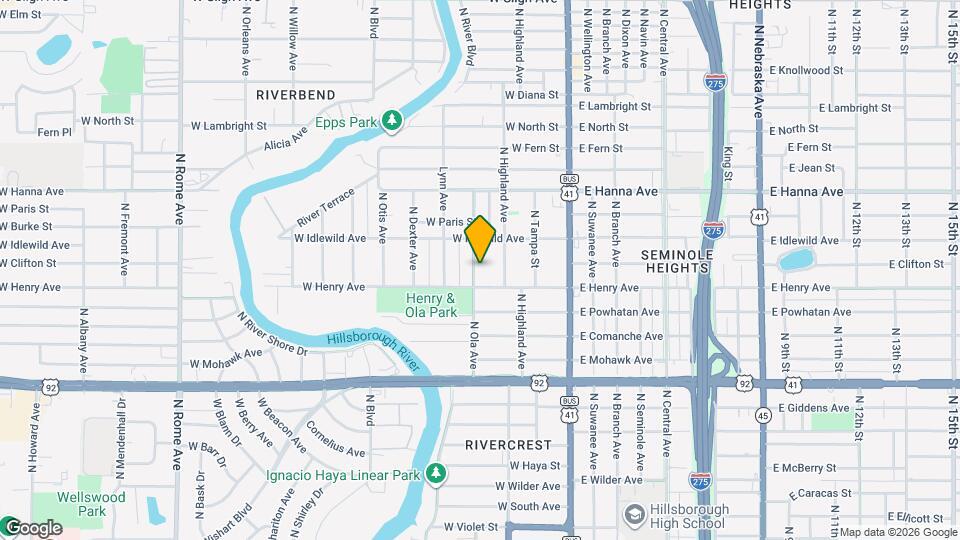 5907 N Ola Ave Map and Location Details