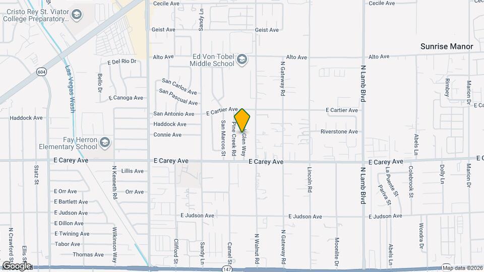 2501 Oak Glen Way Map and Location Details