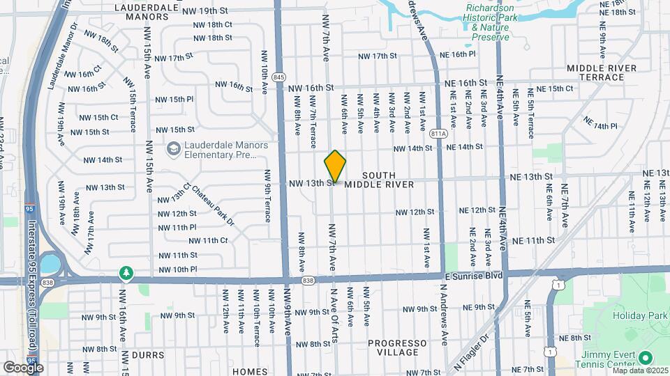 1240 NW 7th Ave Map and Location Details