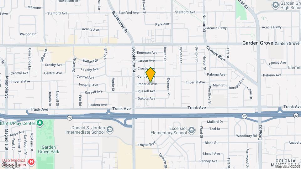 10122 Imperial Ave Map and Location Details
