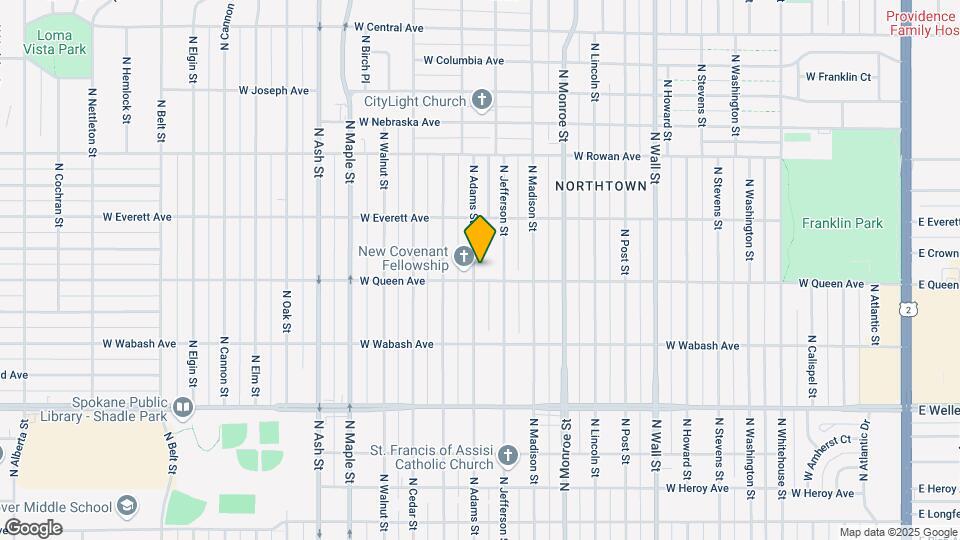 5108 N Adams St Map and Location Details