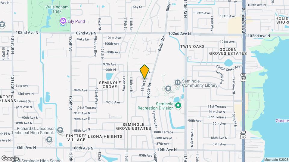 9501 117th St N Map and Location Details