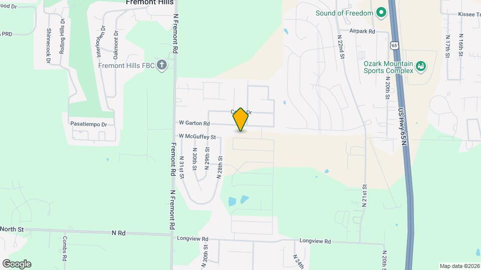 2705 W McGuffey St Map and Location Details