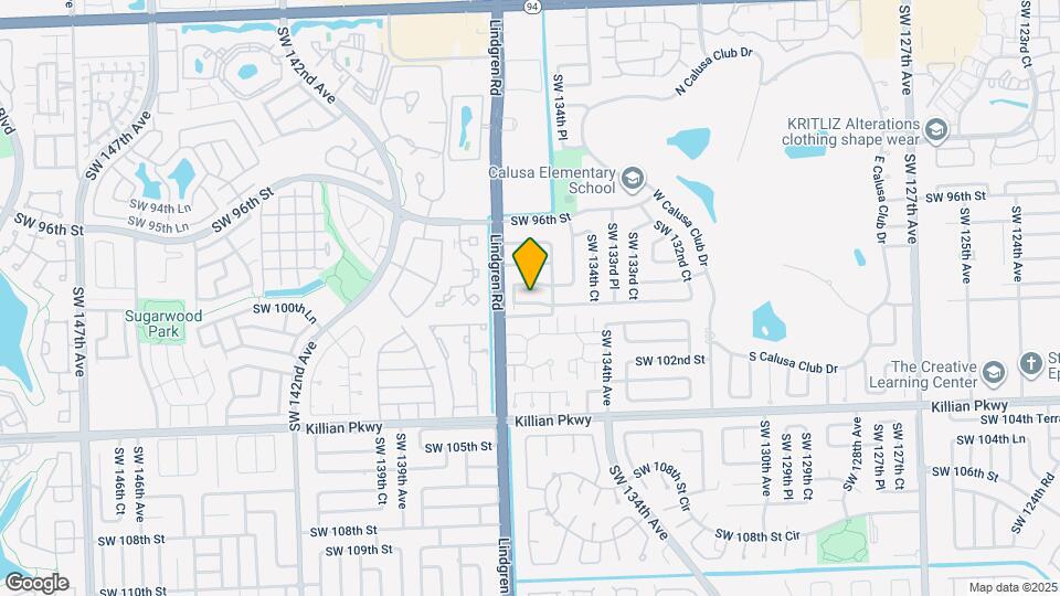 13625 SW 99th Terrace Map and Location Details