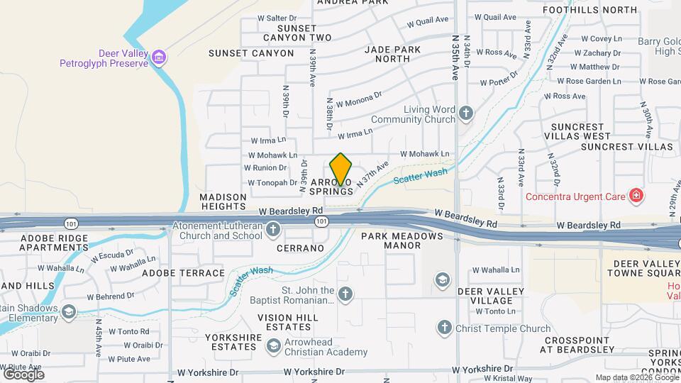 3802 W Blackhawk Dr Map and Location Details