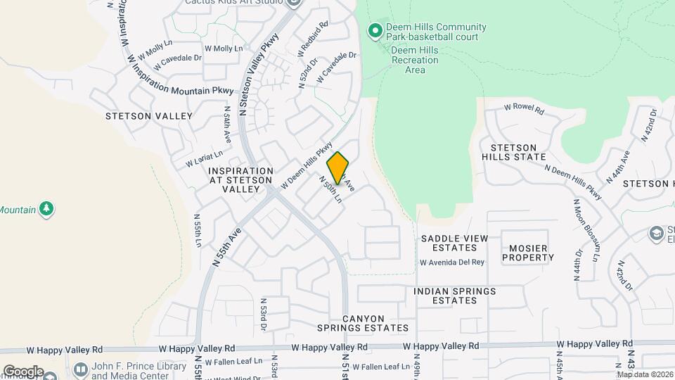 25817 N 50th Ln Mapa y Detalles de la Ubicación