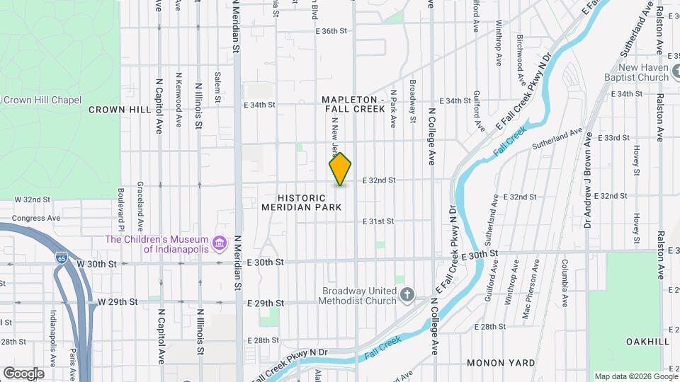 3151 N New Jersey St Map and Location Details