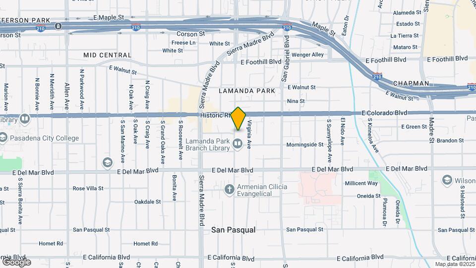 74-80 S Altadena Dr Map and Location Details