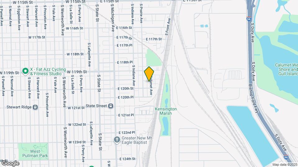 11944 S Calumet Ave Map and Location Details