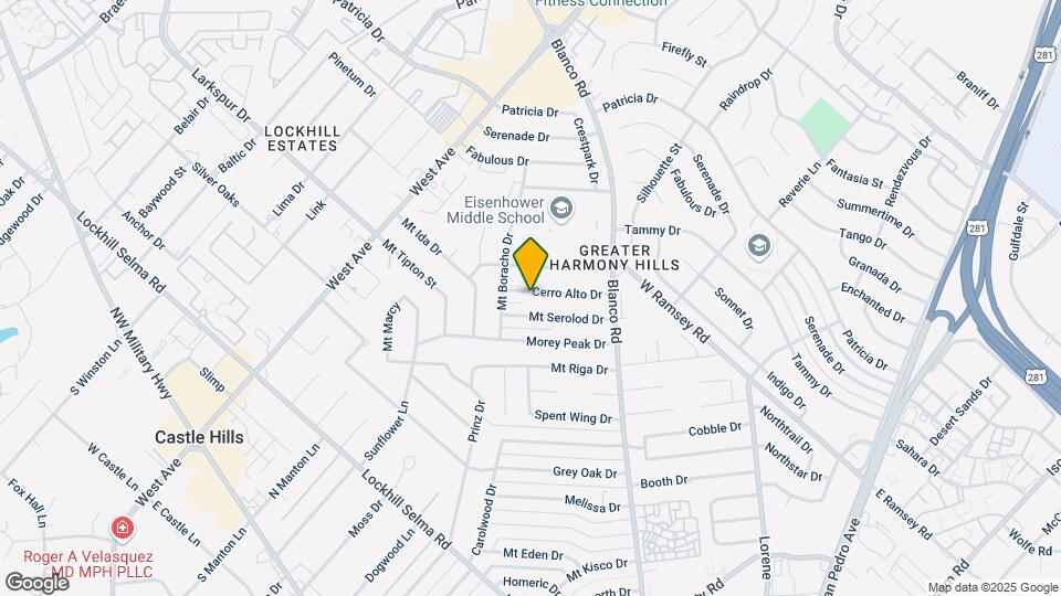 1102 Cerro Alto Dr Map and Location Details