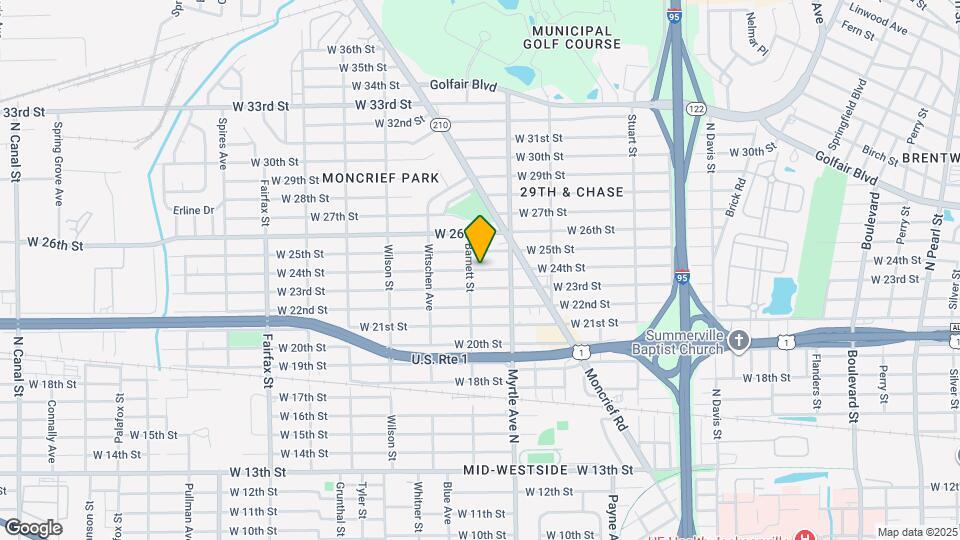 1356 W 24th St Map and Location Details