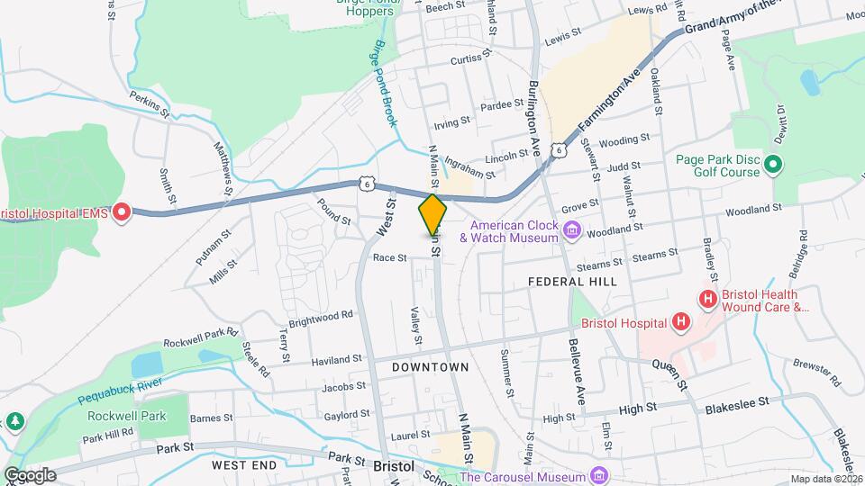 411 N Main St Map and Location Details