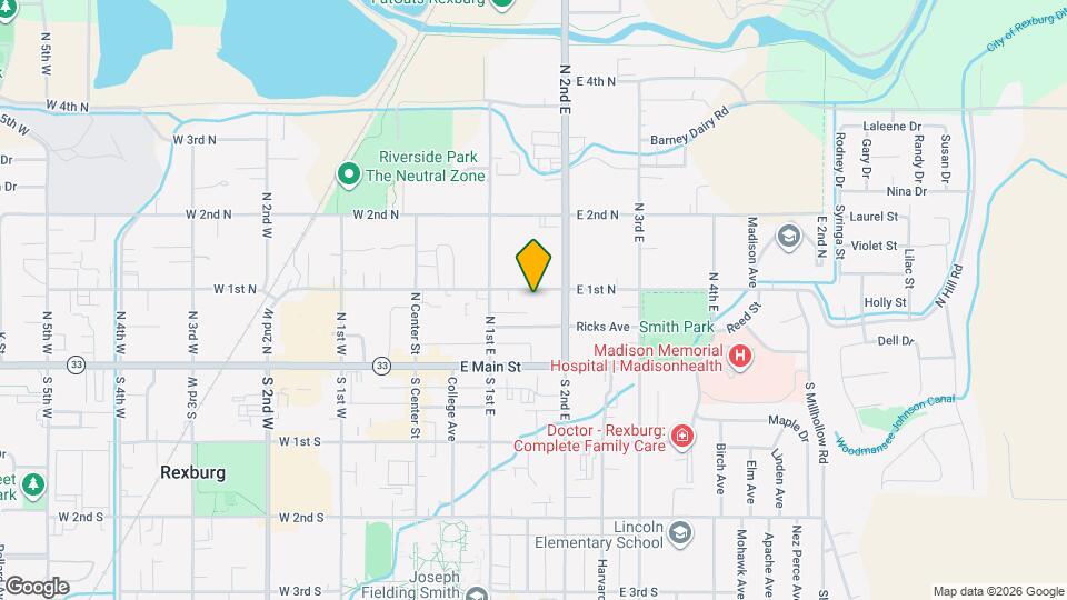 146 E 1st N Map and Location Details